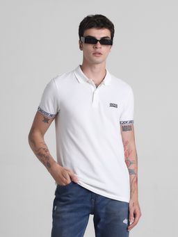 Jack & Jones - White Slim Fit Polo Tshirt