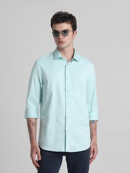 Jack & Jones - Green Slim Fit Stretch Shirt