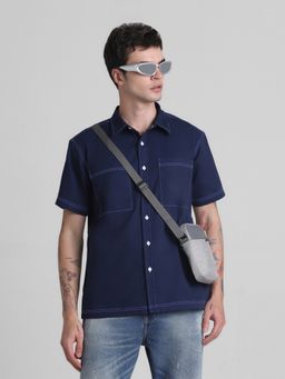 Jack & Jones - Blue Over-Sized Shirt