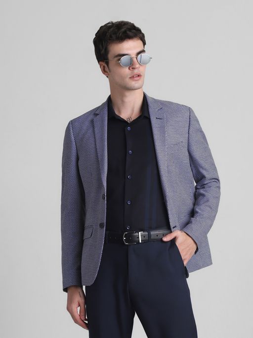 Jack & Jones Blue Slim Fit Stretch Blazer
