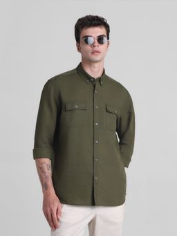 Jack & Jones - Green Slim Fit Shirt