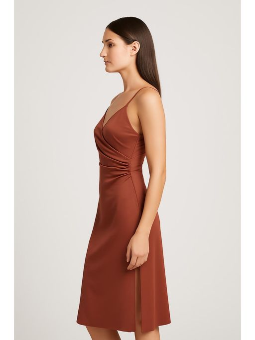 brown dress cider CIDER Satin Dress Elegant Backless Halter Neck Maxi Dress Formal Party  Wedding Guest Middle Waist Sleeveless Coffee at Amazon Women's Clothing  store