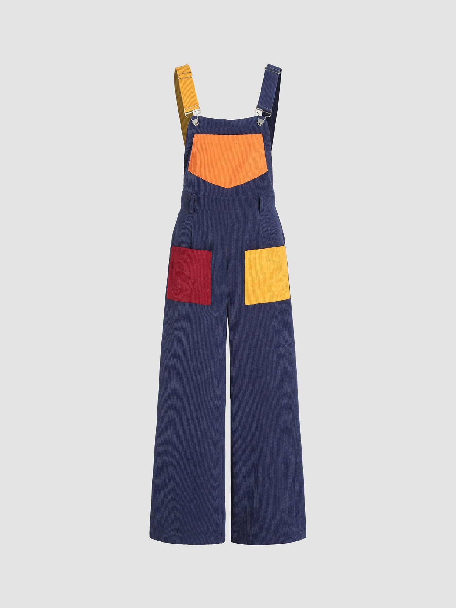 Buy Cider Patchy Corduroy Pinafore Jumpsuit (S) Online