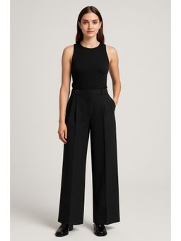Cider - High Waist Belted Straight Leg Trousers