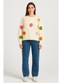 Cider - Colorful Floral Sweater