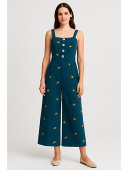 Cider - Ditsy Floral Corduroy Jumpsuit