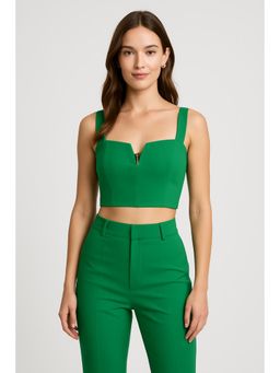 Cider - Solid V Wire Crop Tank Top