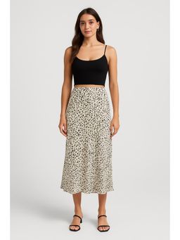 Cider - Scoop Neckline Crop Cami Top with High Rise Leopard Maxi Skirt (Set of 2)