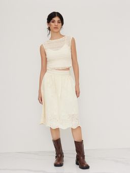 Cider - Boat Neck Shirred Top & Top
