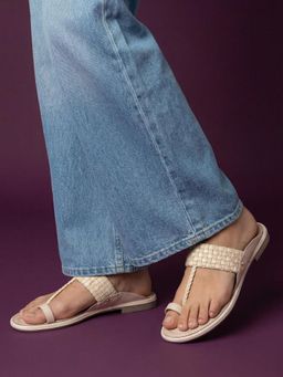 JODYHUB - One Toe Kolhapuri Cream