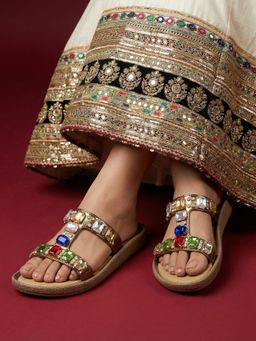 JODYHUB - Round Toe Flats Copper