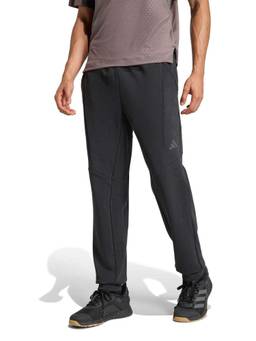 adidas - Men Black Solid/Plain Polyester Trackpant