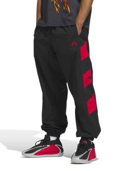 adidas - Unisex Black Printed Polyamide Trackpant