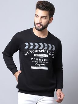 Cantabil - Men Black Sweatshirt