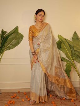Eternity by Sakshi - Kerala Tissue Saree without Blouse