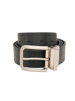 United Colors of Benetton - Mens Leather Elkin Belt - Black & Navy Blue