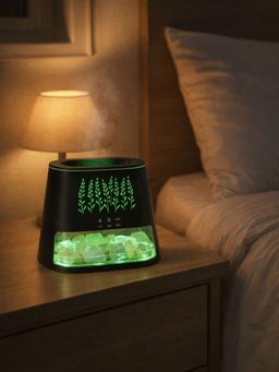 Smokey Cocktail - Colorful Led Aroma Humidifier/Diffuser- Option B - Black