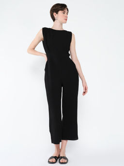 SHOWOFF - Women Black Solid Jumpsuit