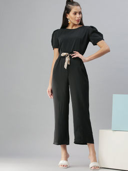 SHOWOFF - Women Black Solid Jumpsuit
