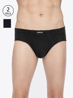 Levi's - Men Cotton 100 Ca Snug Fit Innerelastic Solid Comfort Brief (pack Of 2) Multi-Color