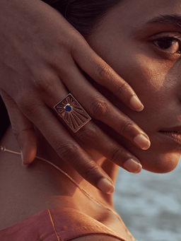 Ethnic Andaz - Nazar Adjustable Gold Ring