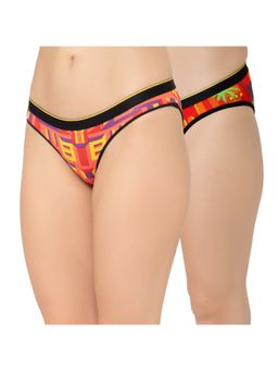 Bummer - Womens Printed Micro Modal Bikinis Panties Combo (Pack of 2)