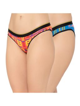 Bummer - Womens Printed Micro Modal Bikinis Panties Combo (Pack of 2)