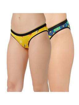 Bummer - Womens Printed Micro Modal Bikinis Panties Combo (Pack of 2)