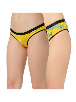 Bummer - Womens Printed Micro Modal Bikinis Panties Combo (Pack of 2)