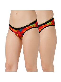 Bummer - Womens Printed Micro Modal Bikinis Panties Combo (Pack of 2)
