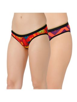 Bummer - Womens Printed Micro Modal Bikinis Panties Combo (Pack of 2)