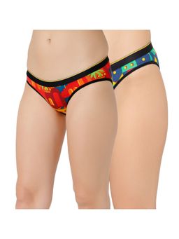 Bummer - Womens Printed Micro Modal Bikinis Panties Combo (Pack of 2)