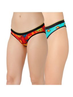 Bummer - Womens Printed Micro Modal Bikinis Panties Combo (Pack of 2)