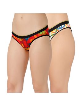 Bummer - Womens Printed Micro Modal Bikinis Panties Combo (Pack of 2)