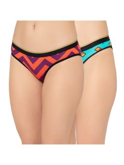 Bummer - Womens Printed Micro Modal Bikinis Panties Combo (Pack of 2)