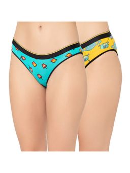 Bummer - Womens Printed Micro Modal Bikinis Panties Combo (Pack of 2)