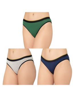 Bummer - Womens Solid Micro Modal Bikinis Panties Combo (Pack of 3)
