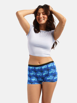 Bummer - Womens Printed Micro Modal Boyshorts Panties Underwear