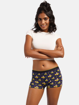 Bummer - Womens Printed Micro Modal Boyshorts Panties Underwear