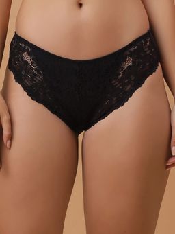 SOIE - Womens Mid Rise Medium Coverage Lacy Brief