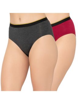 Bummer - Womens Solid Micro Modal Hipsters Panties Combo (Pack of 2)