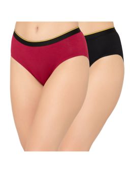 Bummer - Womens Solid Micro Modal Hipsters Panties Combo (Pack of 2)