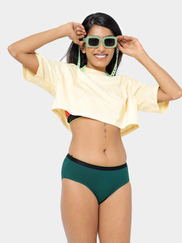 Bummer - Womens Printed Micro Modal Hipsters Panties Underwear