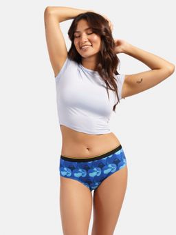 Bummer - Womens Printed Micro Modal Hipsters Panties Underwear