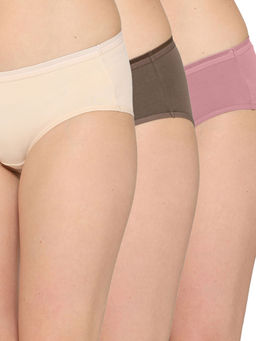 Wacoal - Cotton Mid Waist Medium Coverage Everyday Wear Hipster Panty (Pack of 3)