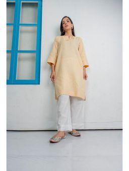 SIARA WOMEN - Yellow Thread Work Kurta