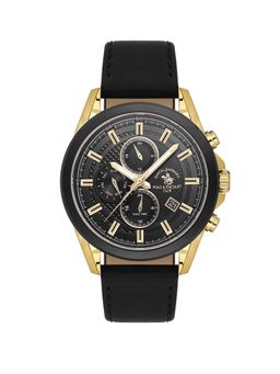 Santa Barbara Polo & Racquet Club - Men Quartz Black Dial Analog Watch - SB.1.10676-5 (M)