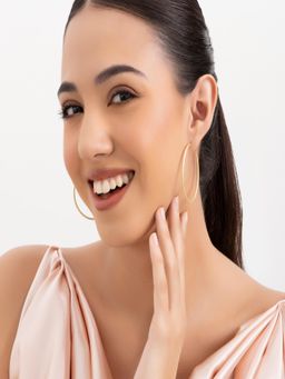 AQUASTREET - Gold Plated Statement Pair Of Earrings