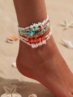 AQUASTREET - Multi-Color Stones Anklets