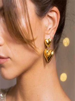 AQUASTREET - Gold Plated Statement Pair Of Earrings